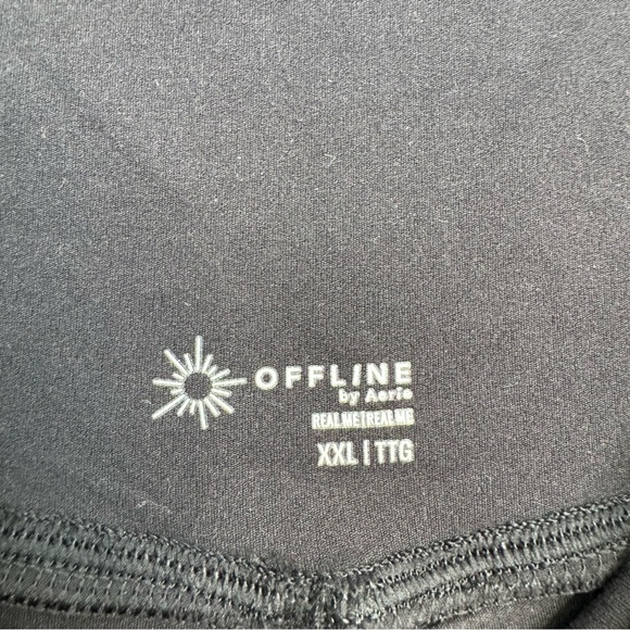 OFFLINE By Aerie Real Me Crossover Flowy Short Black Size XXL 2023 - Picture 10 of 10